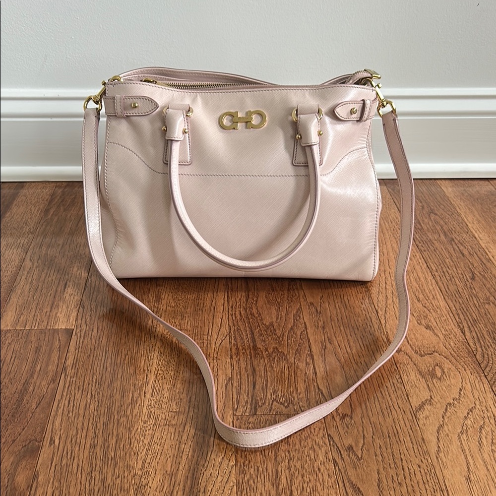 Ferragamo Pink Leather Handbag